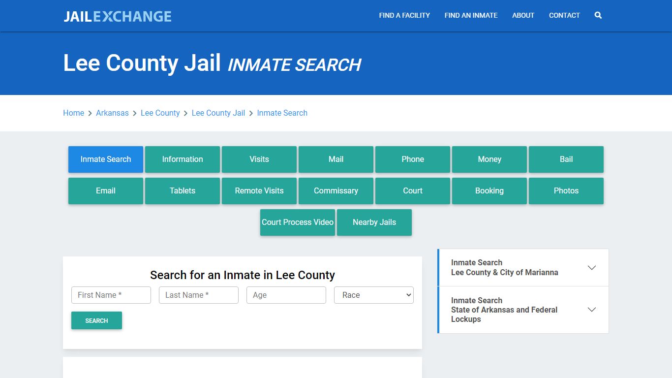 Lee County Jail, AR Inmate Search: Roster & Mugshots - Jail Exchange