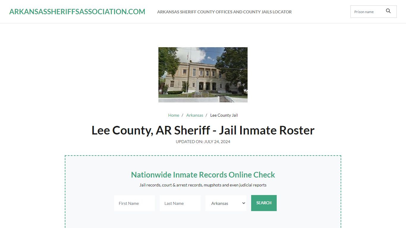 Lee County, AR Sheriff - Jail Inmate Roster